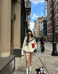 WARDEN EDGE Oversized Varsity Knit Sweater