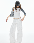 IAMXIAA Contrast Sleeve Slim Fit T-Shirt