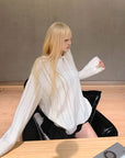 Rase le sol Distressed Stripe Knit Sweater