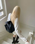 Rase le sol Distressed Stripe Knit Sweater