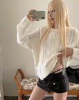 Rase le sol Distressed Stripe Knit Sweater