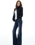 IAMXIAA Asymmetric Zip Fitted Jacket
