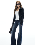 IAMXIAA Asymmetric Zip Fitted Jacket