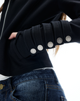 IAMXIAA Asymmetric Zip Fitted Jacket