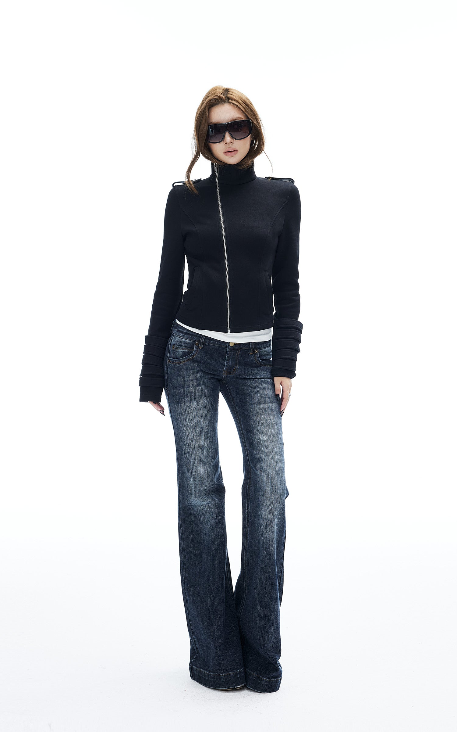 IAMXIAA Jeans en denim évasés taille basse