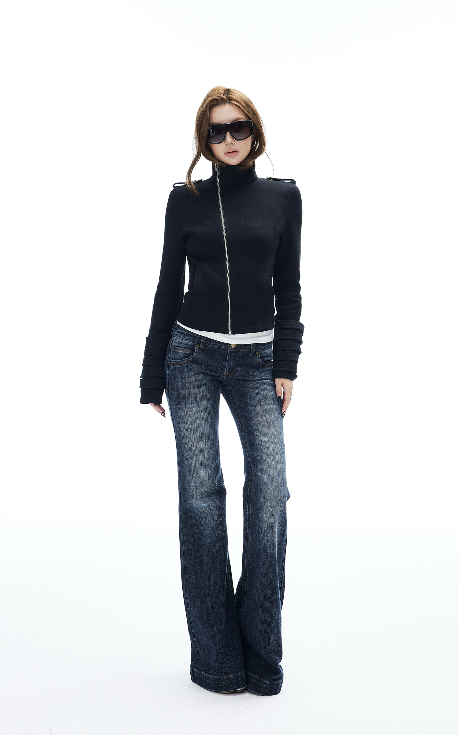 IAMXIAA Flared Low Rise Denim Jeans