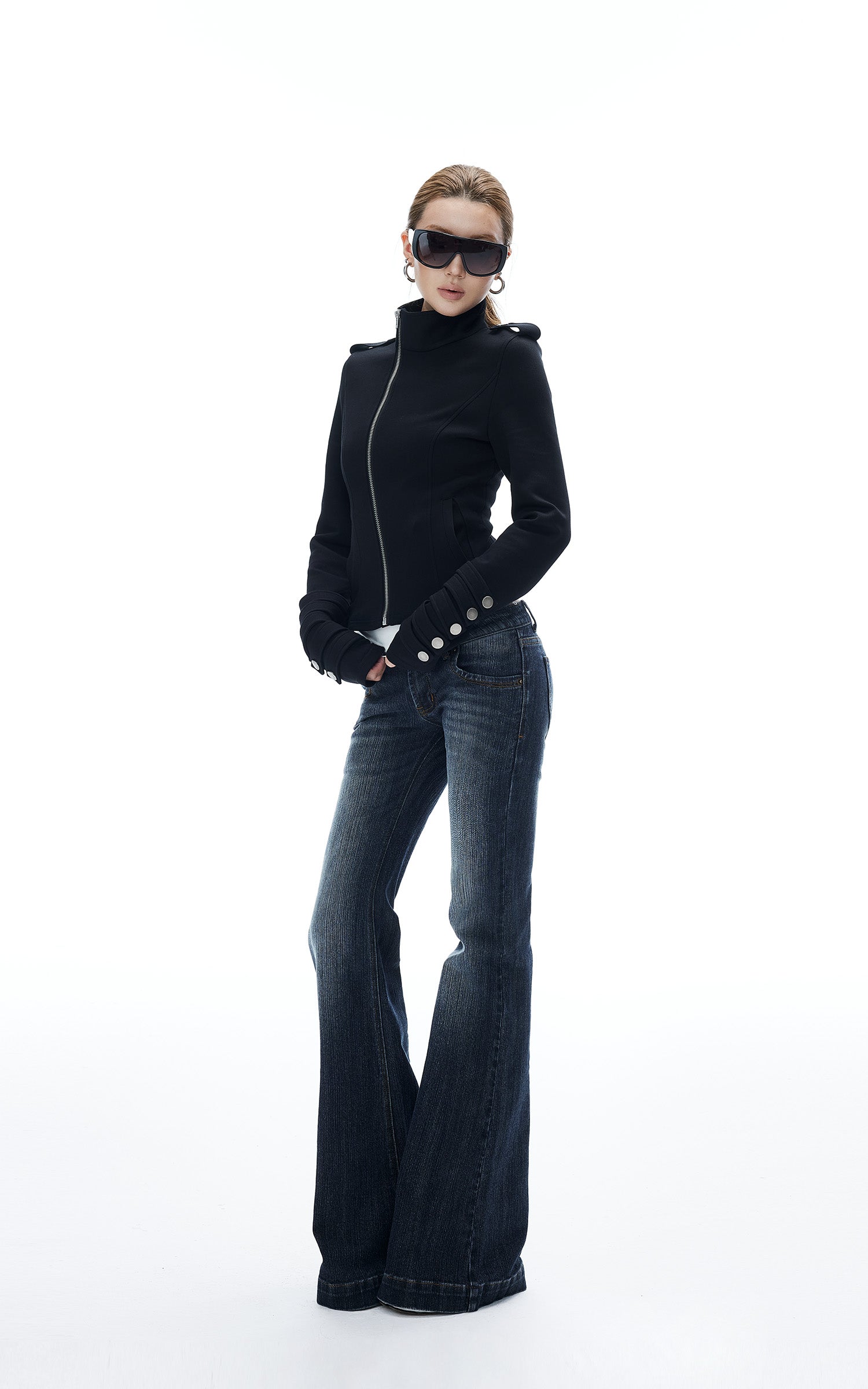 IAMXIAA Jeans en denim évasés taille basse