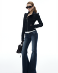 IAMXIAA Asymmetric Zip Fitted Jacket