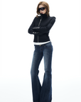 IAMXIAA Asymmetric Zip Fitted Jacket
