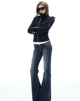IAMXIAA Flared Low Rise Denim Jeans