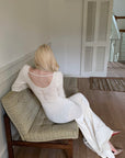 Rase le sol Hollow Cross Knit Maxi Dress