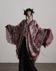 DOINDULGE Tie Dye Flowing Sheer Cardigan