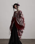 DOINDULGE Tie Dye Flowing Sheer Cardigan