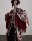 DOINDULGE Tie Dye Flowing Sheer Cardigan