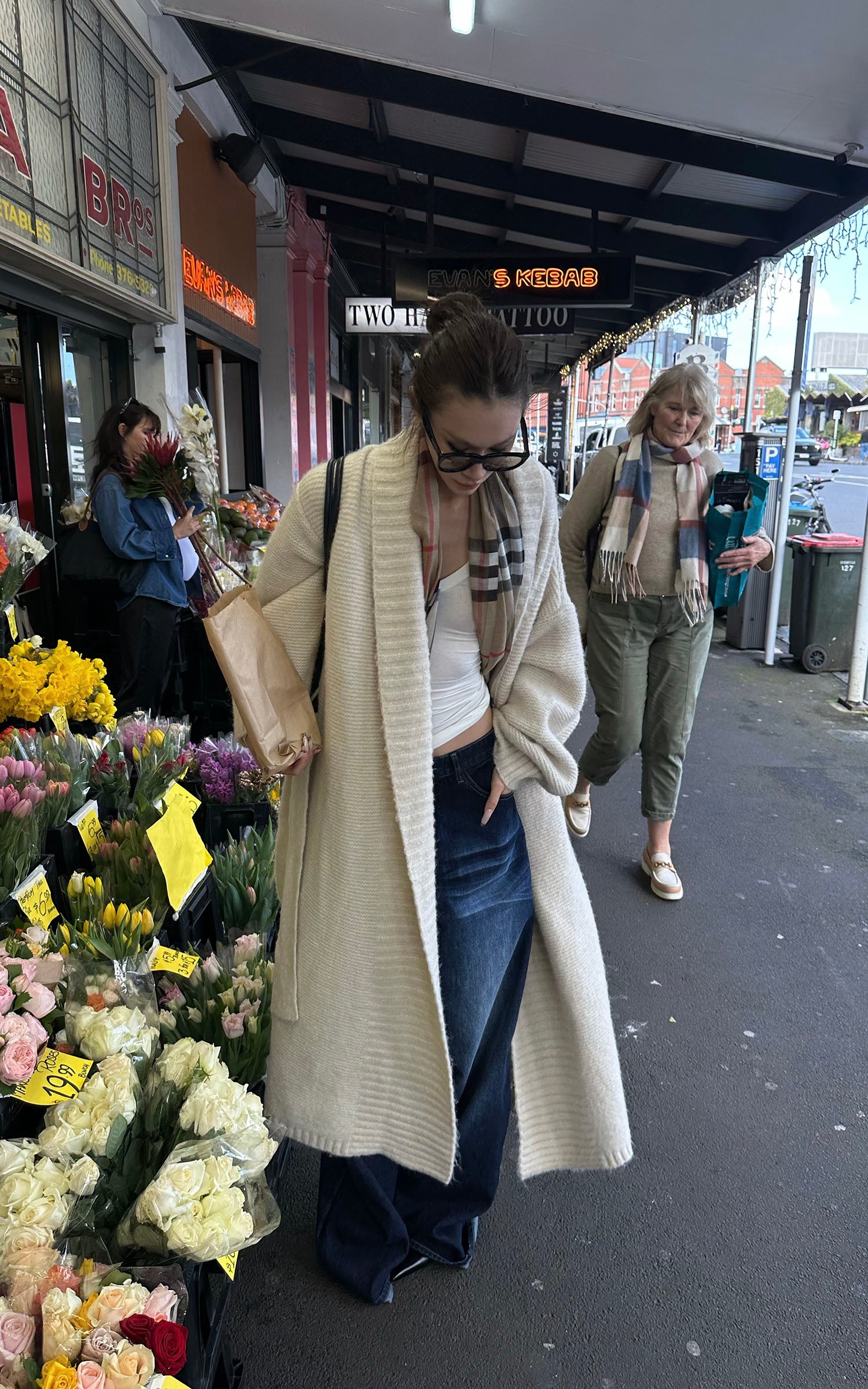 0122stepll Oversized Belted Knit Cardigan Coat