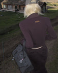 Rase le sol Zip Collar Sweat Jacket and Paneled Maxi Skirt Set
