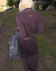 Rase le sol Zip Collar Sweat Jacket and Paneled Maxi Skirt Set