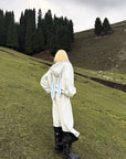 Rase le sol Bunny Ear Hoodie and Wide-Leg Sweatpants Set