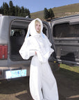 Rase le sol Bunny Ear Hoodie and Wide-Leg Sweatpants Set