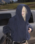 Rase le sol Sculptural Oversized Hoodie with Structured Drape