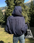 Rase le sol Sculptural Oversized Hoodie with Structured Drape