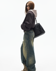 IAMXIAA Layered Hooded Zip-Up Jacket