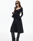 IAMXIAA Wool-Blend Wide Culotte Pants