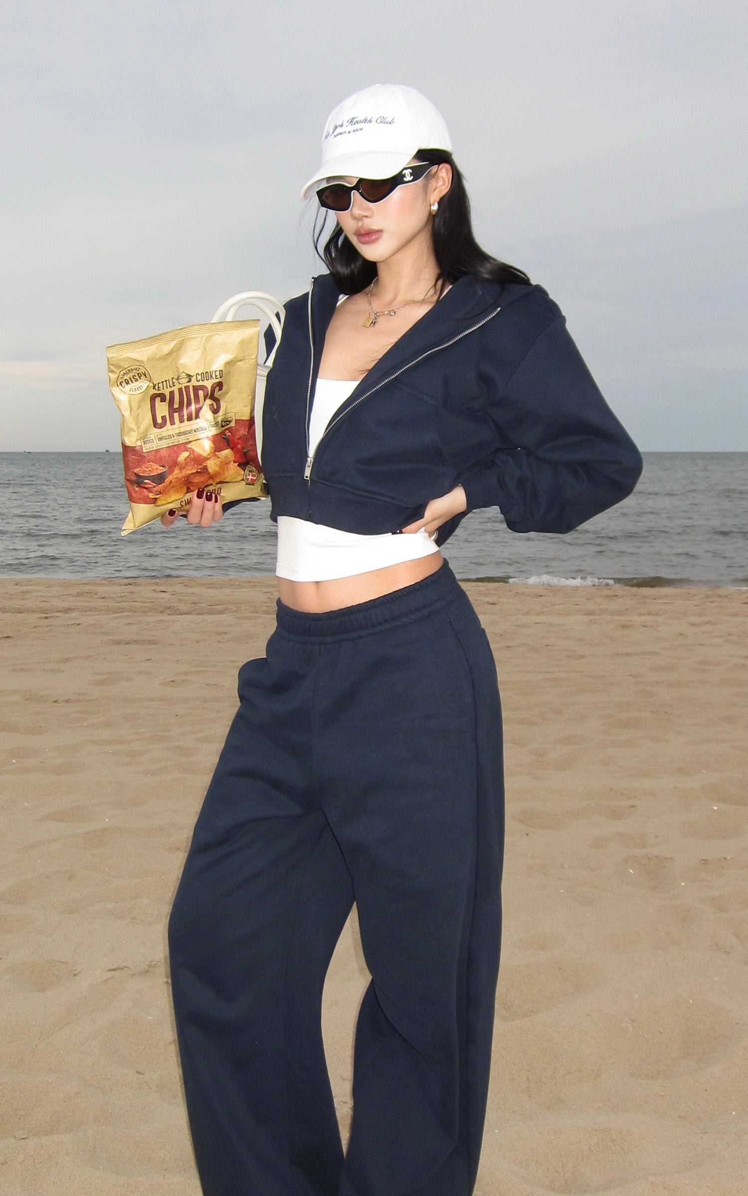 ROVENTE Wide-Leg Fleece Sweatpants