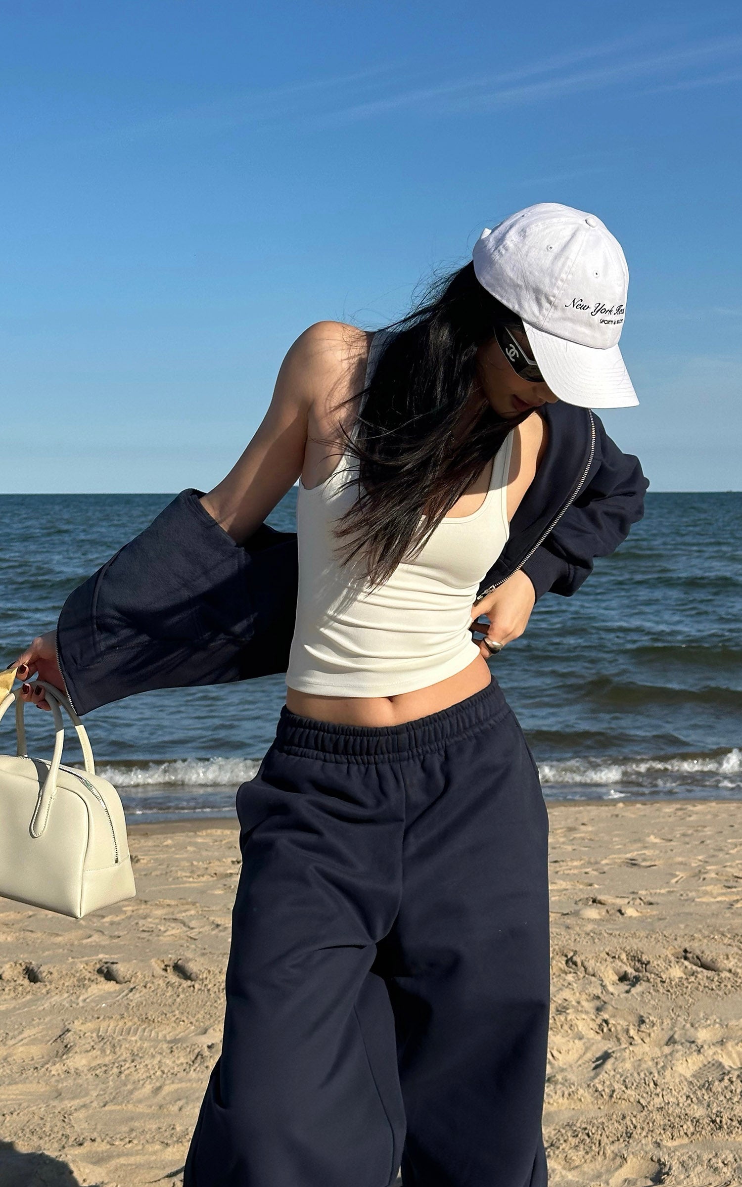 ROVENTE Wide-Leg Fleece Sweatpants