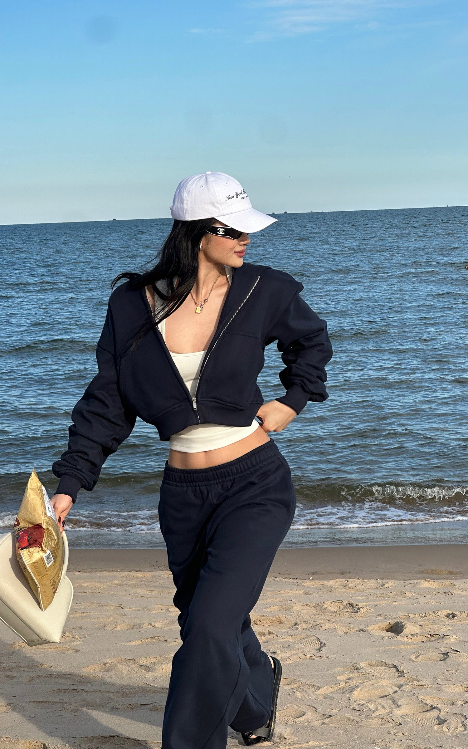 ROVENTE Wide-Leg Fleece Sweatpants