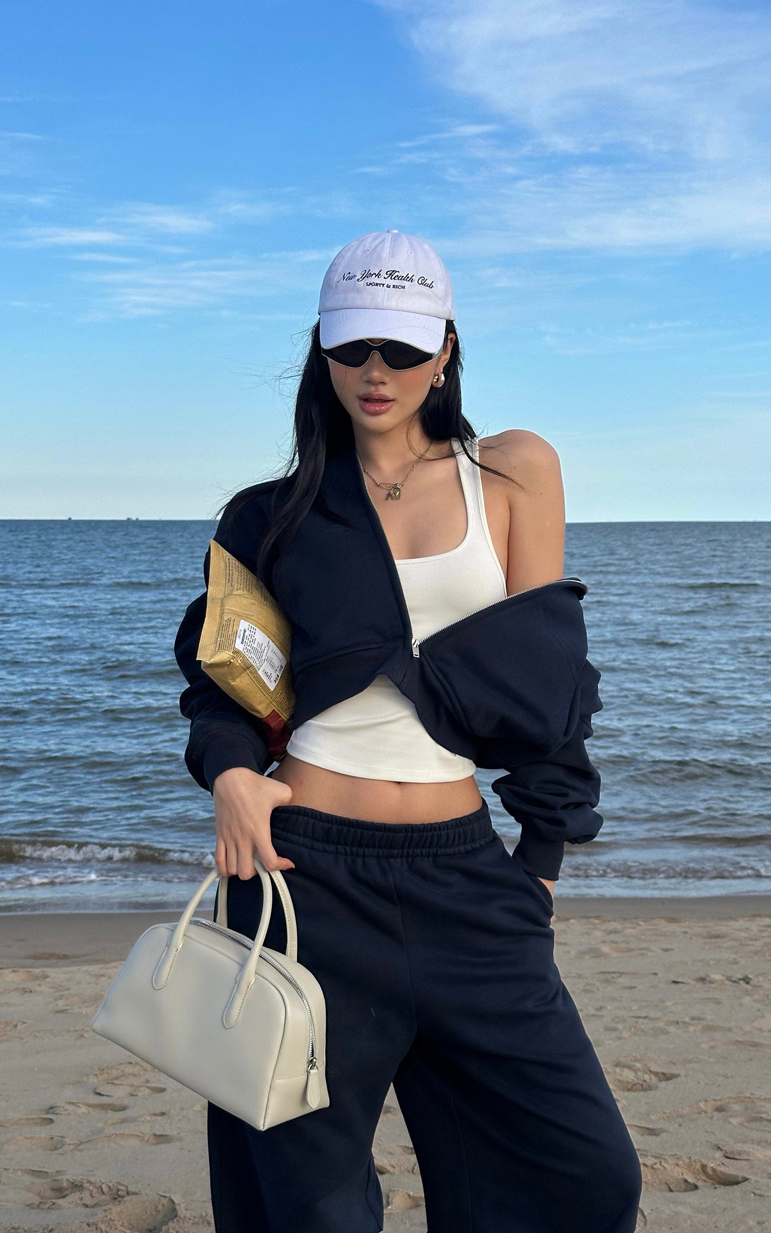 ROVENTE Wide-Leg Fleece Sweatpants