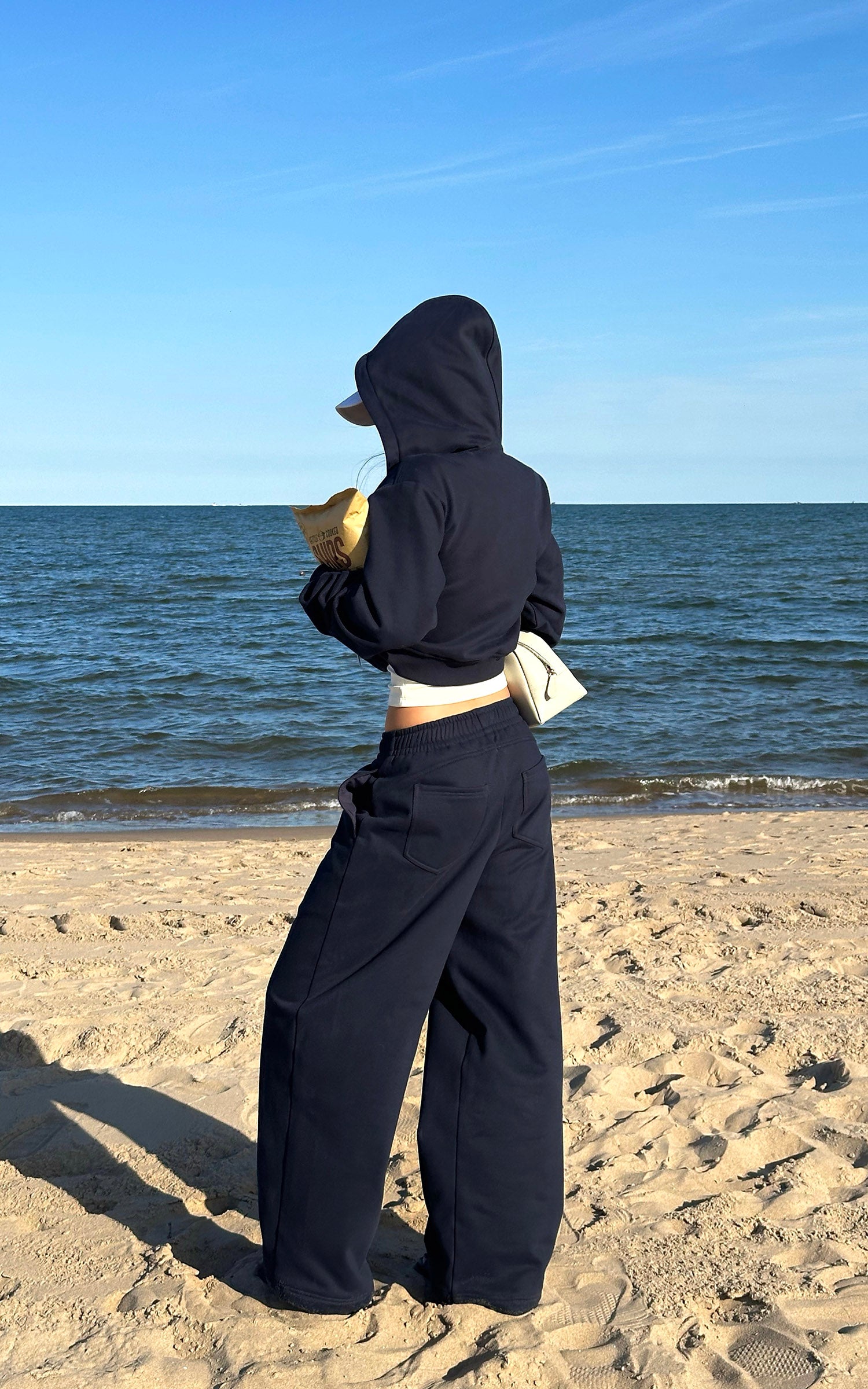 ROVENTE Wide-Leg Fleece Sweatpants