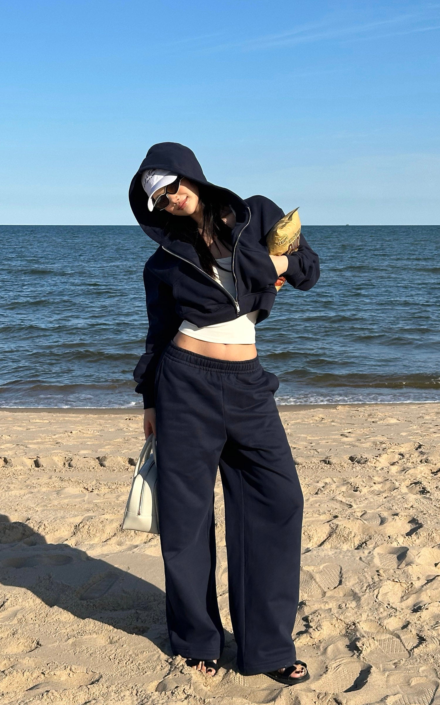 ROVENTE Wide-Leg Fleece Sweatpants