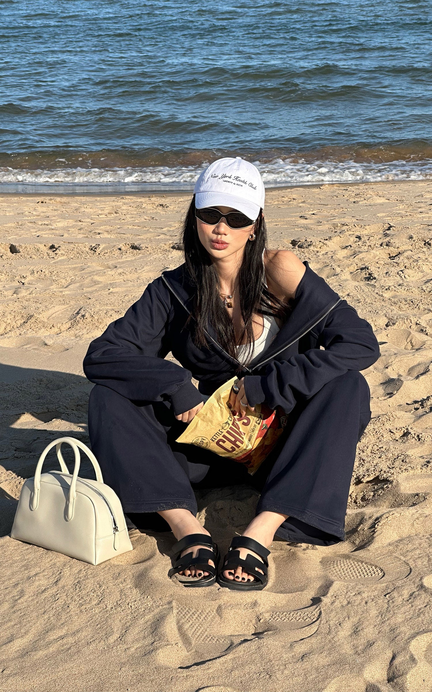 ROVENTE Wide-Leg Fleece Sweatpants
