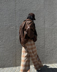 ROVENTE Checked Wide-Leg Pants