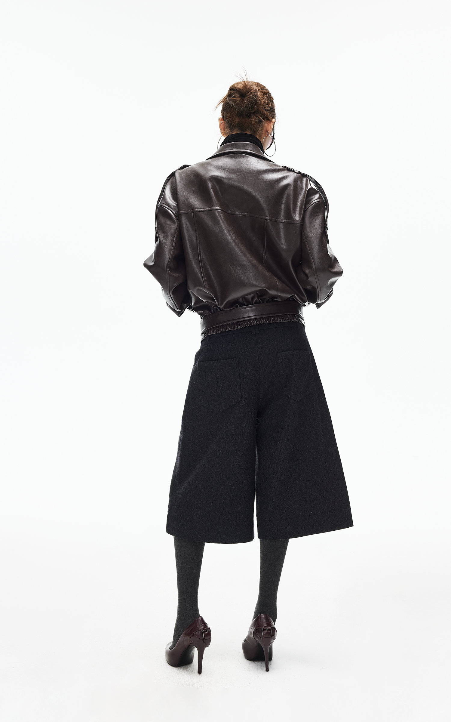 IAMXIAA Wool-Blend Wide Culotte Pants
