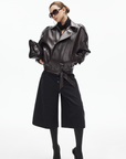 IAMXIAA Wool-Blend Wide Culotte Pants