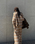 ROVENTE Checked Wide-Leg Pants