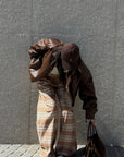 ROVENTE Checked Wide-Leg Pants