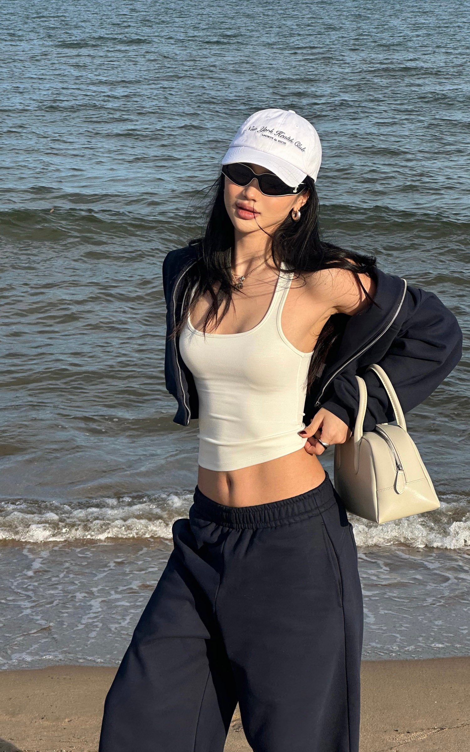 ROVENTE Wide-Leg Fleece Sweatpants