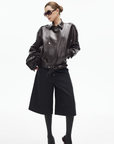 IAMXIAA Wool-Blend Wide Culotte Pants