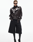 IAMXIAA Wool-Blend Wide Culotte Pants
