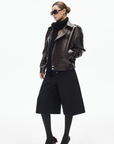IAMXIAA Wool-Blend Wide Culotte Pants