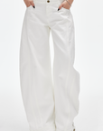 IAMXIAA Wide Leg Structured Denim Pants