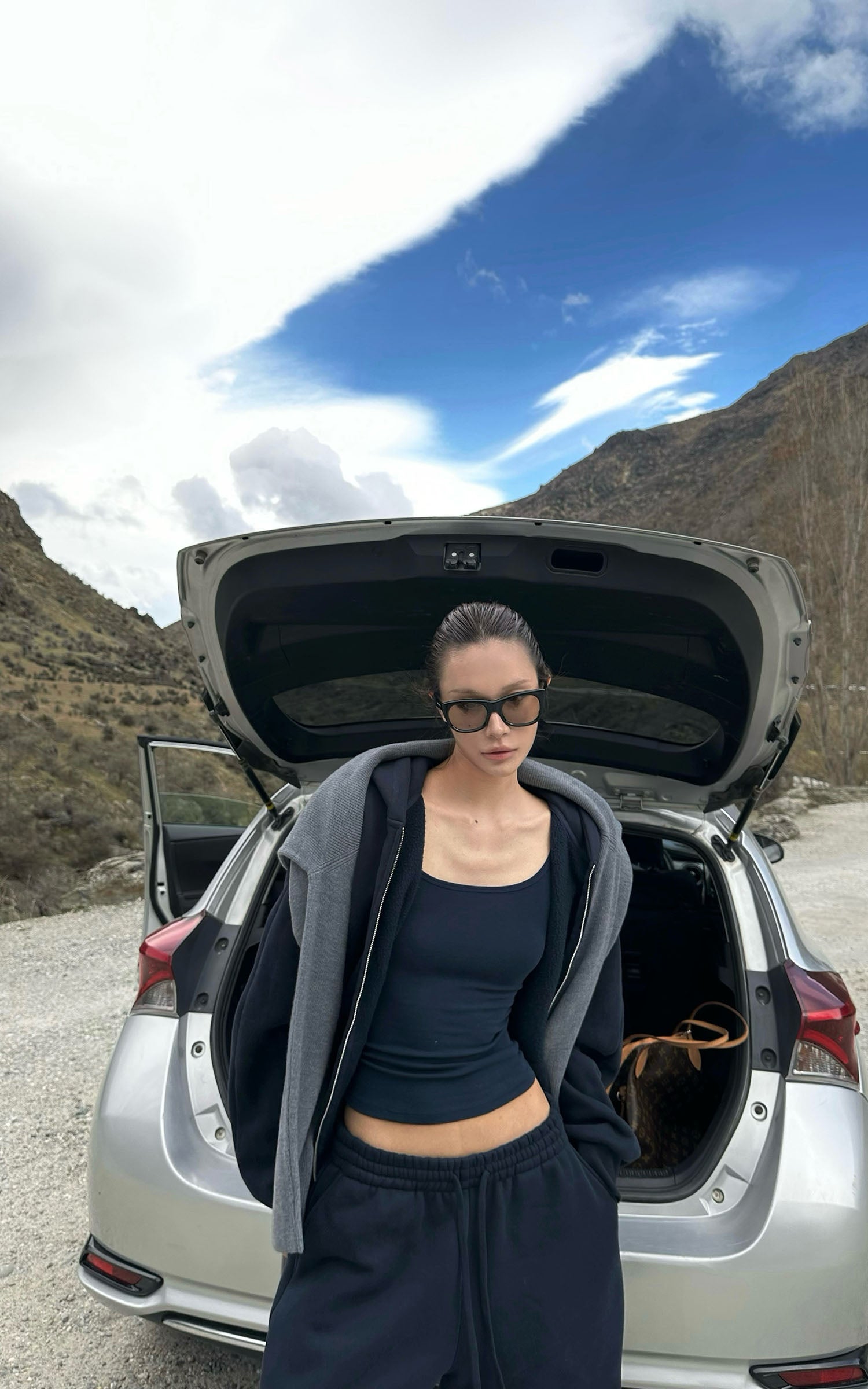 Veste cardigan 0122tepll &amp; ensemble pantalon large à cordon