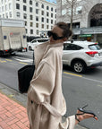 0122stepll Wool Stand-Collar Long Coat