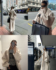 0122stepll Wool Stand-Collar Long Coat