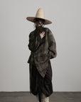 DOINDULGE Asymmetric Dyed Tailored Jacket