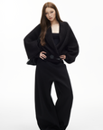 IAMXIAA Wide-Leg Low Crotch Casual Pants