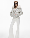 IAMXIAA Low-Rise Flared Pants with Pocket Detail